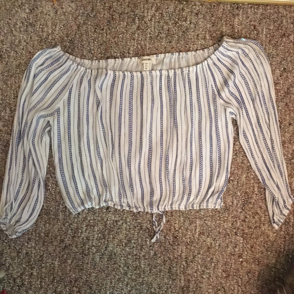 Off the shoulder blouse!